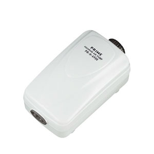 Компрессор PRIME регулируемый, 2Вт, 2 л/мин, глубина аквариума до 50см, бесшумный