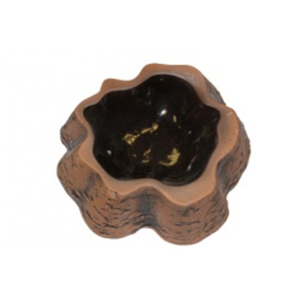 Кормушка керамическая для рептилий Пень (170*170*40мм)